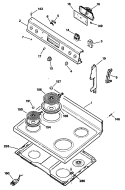 Section Diagram and Parts List for JBC16G*R1  General Electric Range