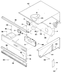 Part Location Diagram of WB36K5239 GE CONTROL PANEL Assembly