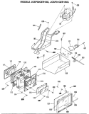 Section Diagram and Parts List for JGSP30GER1BG  General Electric Range