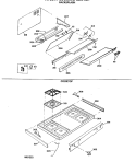 HI / LOW COOKING CENTER Diagram and Parts List for JGHC56GEJC  General Electric Range
