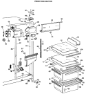 Part Location Diagram of WR38X1742 GE REFLECTOR SHELF