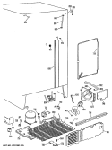 Section Diagram and Parts List for TFCW20RRAWH  General Electric Refrigerator