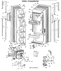 Section Diagram and Parts List for TFCW22RRAWH  General Electric Refrigerator