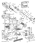 Section Diagram and Parts List for TFCW24RRAWH  General Electric Refrigerator
