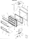FREEZER DOOR Diagram and Parts List for TCX22ZASBR  General Electric Refrigerator