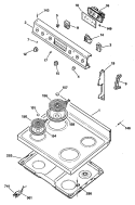 Section Diagram and Parts List for JBP22*R3  General Electric Range