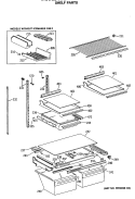Part Location Diagram of WR38X1939 GE HANDLE MEAT PAN
