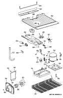 Section Diagram and Parts List for TBX14SYTDRWH  General Electric Refrigerator