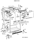 CABINET PARTS Diagram and Parts List for TBX22JITNRAD  General Electric Refrigerator
