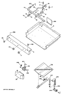 Section Diagram and Parts List for JGBS23GEV1AD  General Electric Range