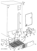 Part Location Diagram of WR17X3688 GE BAFFLE SIDE Assembly