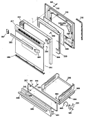 Section Diagram and Parts List for JGBS23GEV2AD  General Electric Range