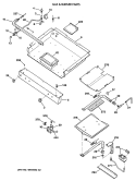 Section Diagram and Parts List for JGBP34AEV3AD  General Electric Range