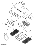 Part Location Diagram of WB13X5007 GE BLOWER COVER (BLACK)
