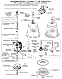 TRANSMISSION - COMPLETE BREAKDOWN Diagram and Parts List for WLW4700BAL  Hotpoint Washer