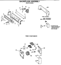 BACKSPLASH ASSEMBLY Diagram and Parts List for WLW2330BAL  Hotpoint Washer