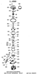 2 - SPEED Diagram and Parts List for WLW2330BAL  Hotpoint Washer