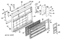 Section Diagram and Parts List for KLN18DAG2  Hotpoint Air Conditioner