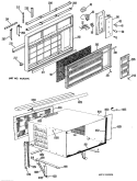 Section Diagram and Parts List for KM515DPE1  Hotpoint Air Conditioner