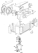Section Diagram and Parts List for KM515DPE1  Hotpoint Air Conditioner