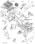 Section Diagram and Parts List for HDB921-01  Hotpoint Dishwasher