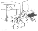 Section Diagram and Parts List for CSF20ECB  Hotpoint Refrigerator
