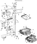 FRESH FOOD SECTION Diagram and Parts List for CSF22TCB  Hotpoint Refrigerator