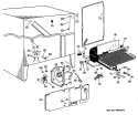 Section Diagram and Parts List for CSF22TCB  Hotpoint Refrigerator