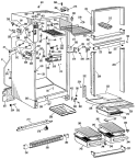 Section Diagram and Parts List for CTF15ECB  Hotpoint Refrigerator