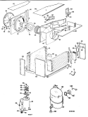 Section Diagram and Parts List for KLR19DAG1  Hotpoint Air Conditioner