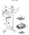 FRESH FOOD SECTION Diagram and Parts List for CSF20ACM  Hotpoint Refrigerator