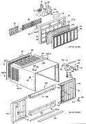 Section Diagram and Parts List for KQ908ASQ1  Hotpoint Air Conditioner