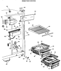 FRESH FOOD SECTION Diagram and Parts List for CSX22EFB  Hotpoint Refrigerator