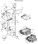 FRESH FOOD SECTION Diagram and Parts List for CSX22TFB  Hotpoint Refrigerator