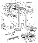 Section Diagram and Parts List for CTF15EFB  Hotpoint Refrigerator