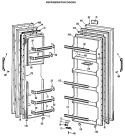Part Location Diagram of WR71X1652 GE FRONT DOOR SHELF