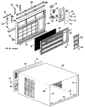 Section Diagram and Parts List for KDR19DSG1  Hotpoint Air Conditioner