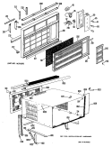 Section Diagram and Parts List for KFN13DSW1  Hotpoint Air Conditioner