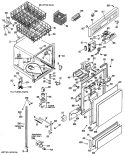 Part Location Diagram of WD27X5374 GE BACKING INSERT SERV PL