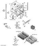 Section Diagram and Parts List for HDA997-01  Hotpoint Dishwasher