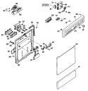 Section Diagram and Parts List for HDB827-02  Hotpoint Dishwasher