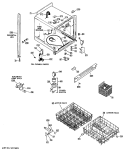 Section Diagram and Parts List for HDA997-02  Hotpoint Dishwasher