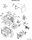 MICROWAVE OVEN Diagram and Parts List for REM4F02  Hotpoint Microwave