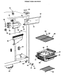FRESH FOOD SECTION Diagram and Parts List for CSX20LGB  Hotpoint Refrigerator