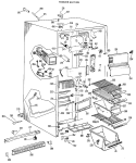 FREEZER SECTION Diagram and Parts List for CSX22TGB  Hotpoint Refrigerator