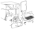 Section Diagram and Parts List for CSX24DGB  Hotpoint Refrigerator