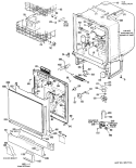 Section Diagram and Parts List for HDA2000G01  Hotpoint Dishwasher