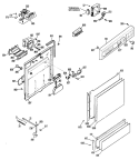 Section Diagram and Parts List for HDA950G-01  Hotpoint Dishwasher