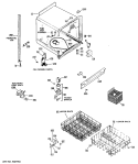 Section Diagram and Parts List for HDA850G-01  Hotpoint Dishwasher