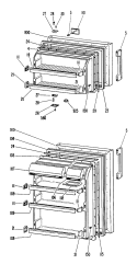 Section Diagram and Parts List for CTF16CGRL  Hotpoint Refrigerator